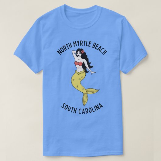 North Myrtle Beach South Carolina Zeemeermin T-shirt (Design voorkant)