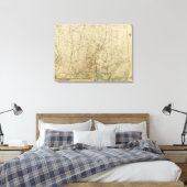 North New York City 4 Canvas Afdruk (Insitu (Slaapkamer))