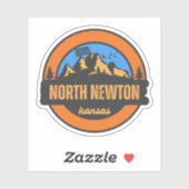 North Newton, Kansas Sticker (Vel)