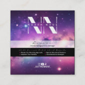 North Node Biz-Kaarten Vierkante Visitekaartje (Voorkant)