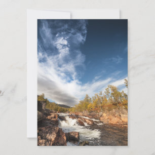 North Norway River Landscape Photo Card Save The Date