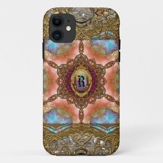 North Orbit Elegant Chic Cool Monogram Case-Mate iPhone Case (Achterkant)