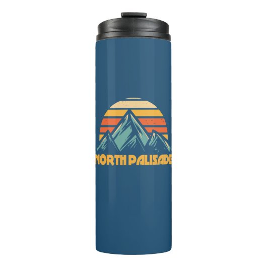 North Palisade California Retro Turquoise Thermosbeker (Voorkant)