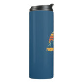 North Palisade California Retro Turquoise Thermosbeker (Gedraaid links)