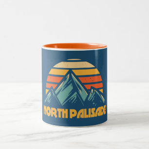 North Palisade California Retro Turquoise Tweekleurige Koffiemok