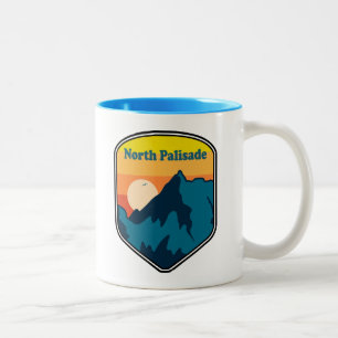 North Palisade California Zonsopgang Tweekleurige Koffiemok