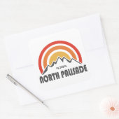 North Palisade Californië Vierkante Sticker (Envelop)