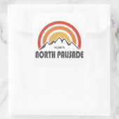 North Palisade Californië Vierkante Sticker (Tas)