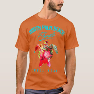 North Palm Beach Tropische Hibiscus Zee Tur T-shirt