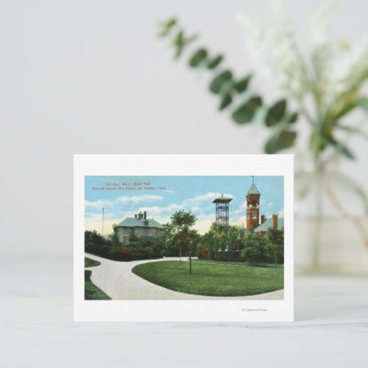 North Park Uitzicht of Brownell School, Fire Briefkaart (Staand voorkant)