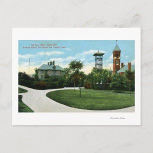 North Park Uitzicht of Brownell School, Fire Briefkaart