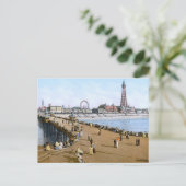 North Pier in Blackpool, Engeland (1900) Briefkaart (Staand voorkant)