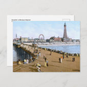 North Pier in Blackpool, Engeland (1900) Briefkaart (Voorkant / Achterkant)