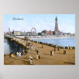 North Pier in Blackpool, Engeland (1900) Poster