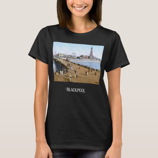 North Pier in Blackpool, Engeland (1900) T-shirt (Voorkant)