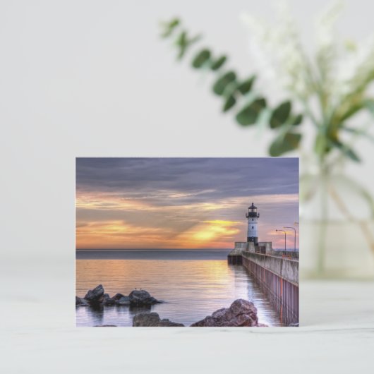 North Pier Morning Briefkaart (Staand voorkant)