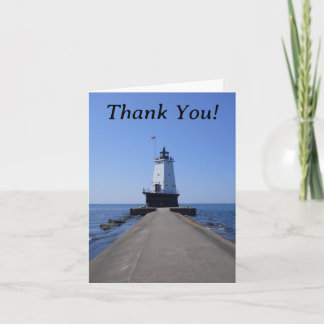 North Pierhead Lighthouse Thank You Card Bedankkaart