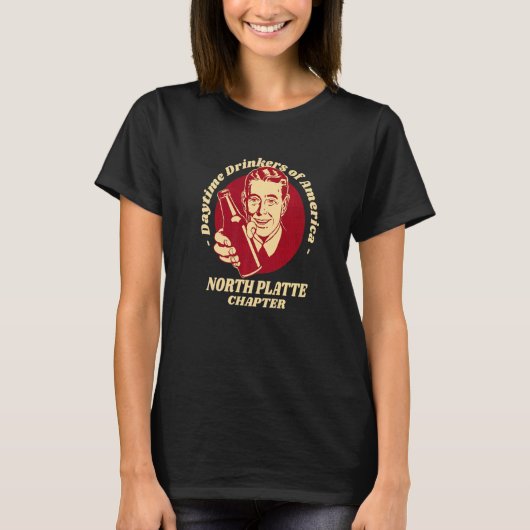 North Platte Chapter Dagdrinkers Bier Brouwen T-shirt (Voorkant)