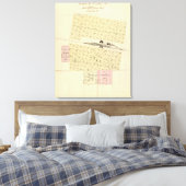 North Platte, Nebraska Canvas Afdruk (Insitu (Slaapkamer))