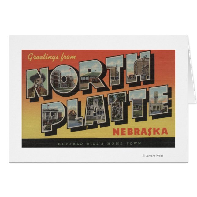 North Platte, Nebraska - Grote letterscènes (Voorkant Horizontaal)