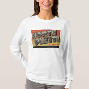 North Platte, Nebraska - Grote letterscènes T-shirt