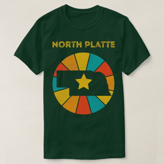 North Platte Nebraska  noodlijdend souvenir T-shirt (Design voorkant)