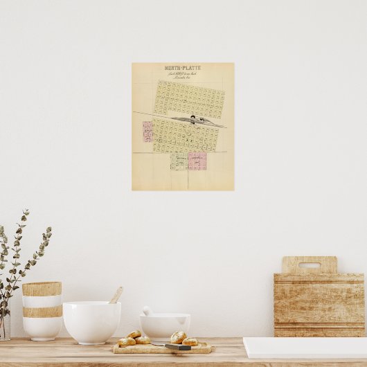 North Platte, Nebraska Poster (Keuken)