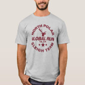 North Polar Sleigh Team Global Run 12.24 T-shirt (Voorkant)