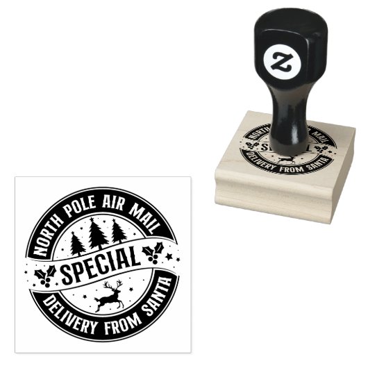 North Pole Air Mail Speciale levering Rubberstempel (Gestempeld)