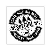 North Pole Air Mail Speciale levering Zelfinktende Stempel (Design)