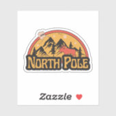 North Pole, Alaska Sticker (Vel)