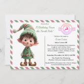 North Pole Birthday Magic | Enchanted Elf Kaart (Voorkant)