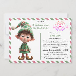 North Pole Birthday Magic | Enchanted Elf Kaart