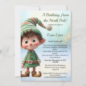 North Pole Birthday Magic | Enchanted Elf Kaart (Voorkant)