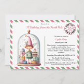 North Pole Birthday Magic | Enchanted Elf Kaart (Voorkant)