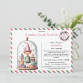North Pole Birthday Magic | Enchanted Elf Kaart (Staand voorkant)