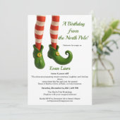 North Pole Birthday Magic | Enchanted Elf Kaart (Staand voorkant)