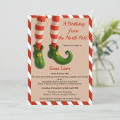 North Pole Birthday Magic | Enchanted Elf Kaart (Staand voorkant)