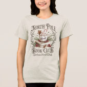North Pole Book Club Dames Tri-blend T-Shirt (Voorkant)