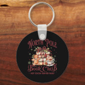 North Pole Book Club Hot Cacao Rendieren Bibliothe Sleutelhanger (Voorkant)