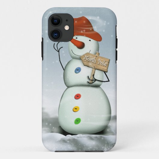 North Pole Bound Snowman Case-Mate iPhone Case (Achterkant)