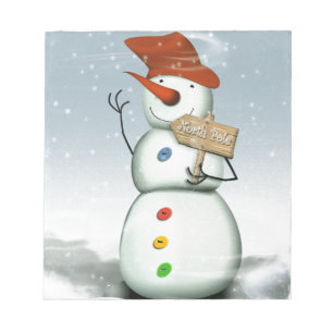 North Pole Bound Snowman Notitieblok