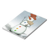 North Pole Bound Snowman Notitieblok (Linkerzijde)