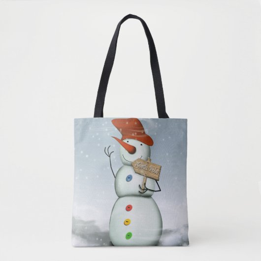 North Pole Bound Snowman Tote Bag (Voorkant)