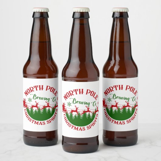 North Pole Brewing Company  Bier Etiket (Flessen)
