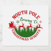 North Pole Brewing Company  Bier Etiket (Enkel label)
