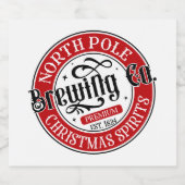 North Pole Brewing Company Bier Etiket (Enkel label)