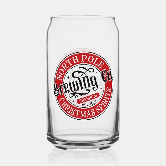 North Pole Brewing Company Blikvorm Glas (Achterkant)
