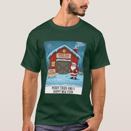 North Pole Cartoon Funny T-shirt (Voorkant)