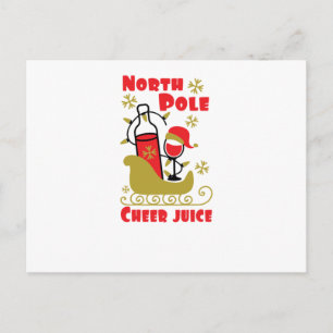 North Pole Cheer-sap Uitnodiging Briefkaart